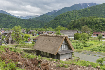 Fototapeta na wymiar Historical village of Shirakawa-go in Japan