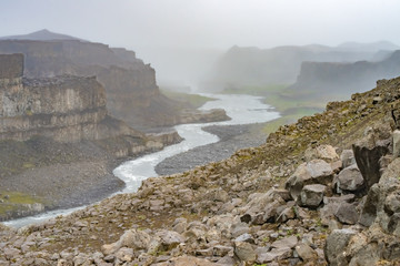 Dettifoss (Jokulsargljufur) canyon, Ring Road, Northern Iceland