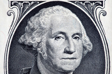 close up of us dollar banknote background