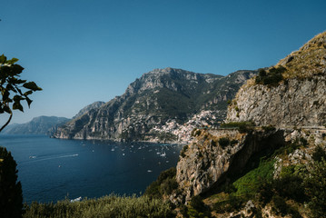 Fototapeta na wymiar beautiful coast - Amalfi, view of Atrani village
