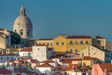 Fototapeta na wymiar Alfama district skyline, Lisbon, Portugal