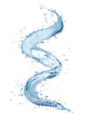 Forme abstraite des éclaboussures d& 39 eau, isolé sur fond blanc