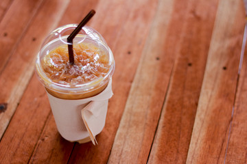 Ice Teas in Plastic Glass