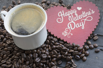 Coffee Cups and Happy Valentine's Day