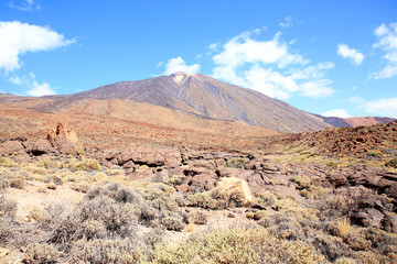 El Teide Volcano National Park on Tenerife Island, Canary Islands, Spain, Unesco World Heritage