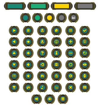 Sci-fi Game Button Pack