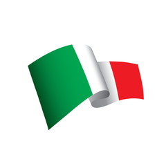 Italy flag, vector illustration