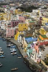 Fototapeta na wymiar Procida is one of the Flegrean Islands off the coast of Naples in southern Italy