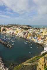 Fototapeta premium Procida is one of the Flegrean Islands off the coast of Naples in southern Italy