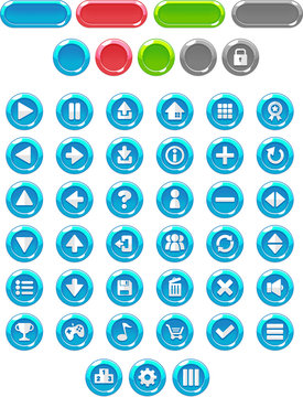 Round Game Buttons Pack