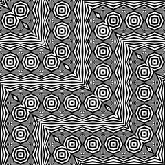 Design seamless monochrome zigzag pattern