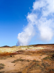 Gunnuhver - Hochtemperaturgebiet und Schlammquelle des Vulkans Reykjanes - Island