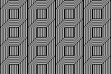 Design seamless monochrome geometric pattern