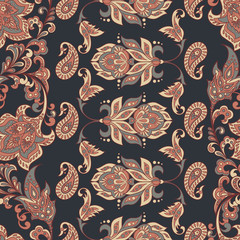 Vintage Vector Floral seamless pattern