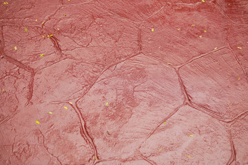 Closed up of Red Concrete Footpath Texture