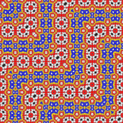 Design seamless colorful mosaic pattern