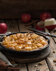 Homemade apple pie Tarte Tatin
