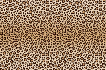 Animal leopard brown beige texture. Vector