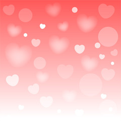 Abstract heart background with red color