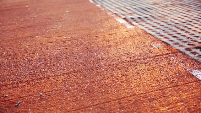 Tennis court maintenance