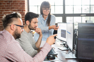 Website design. Developing programming and coding technologies.