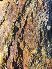 Granit Struktur stark rostfarben