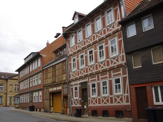 Fototapeta na wymiar Fachwerkhäuser Neue Straße Wolfenbüttel