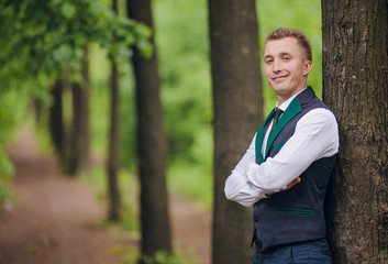 Handsome young groom