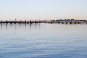 Fototapeta premium Elevage huitres de Bouzigues Etang de Thau