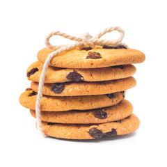 sweet cookies with raisins