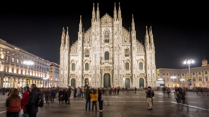 Obraz premium Cathedral of Milan, the fashion and design capital of the world, Italy