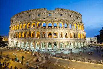 Iconic monument Colosseum in Rome, Italy