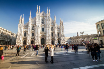 Cathedral of Milan, the fashion and design capital of the world, Italy