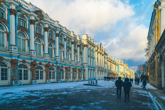 Catherine Palace in Pushkin in winter