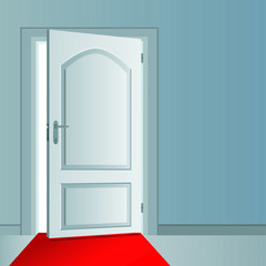 opened door vector design illustration