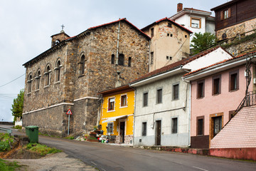 Fototapeta na wymiar Church of Santa Maria Magdalena de la Rebollada. Rebollada, Asturias, Spain