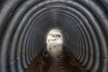 water tube under the road
