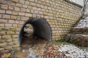 water tube under the road
