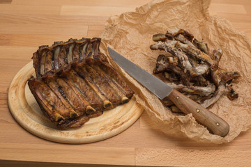 pork rip food brown tasty lunch raw grill bavaria