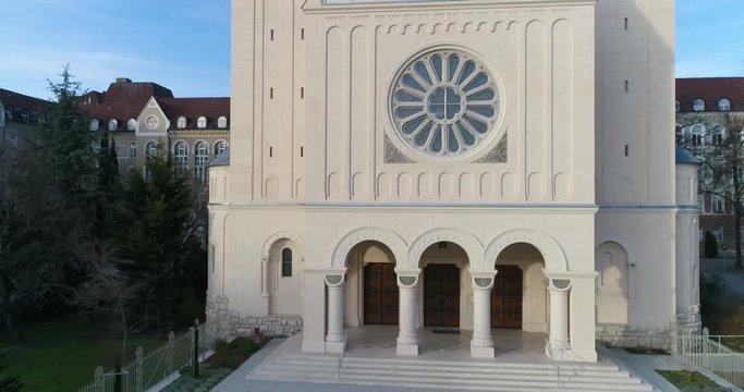 Pius church. Bird eye view