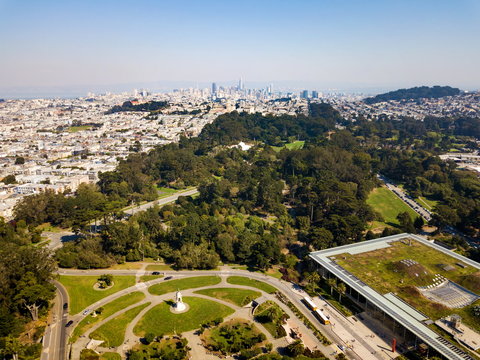 San Francisco cityscape aerial view