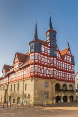 Fototapeta premium Historic town hall at the maket square in Duderstadt
