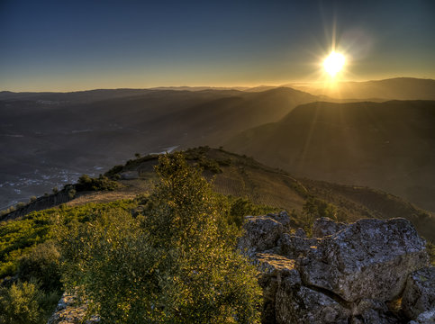 Por do Sol na Galafura.