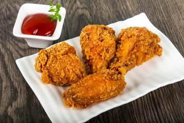 Crispy chicken wings