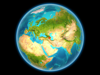 Azerbaijan on planet Earth