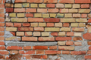 Brick texture with scratches and cracks