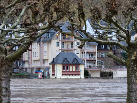 Hochwasser an der Mosel, Cochem