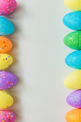 Colorful Easter eggs background
