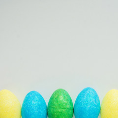 Colorful Easter eggs background