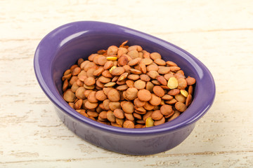 Raw lentils